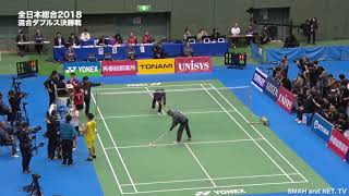 全日本総合選手権2018入賞者の使用ラケット　その⑤混合ダブルス