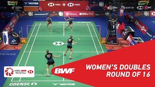 【동영상】유키 후쿠시마・사야카 히로타 VS Maiken FRUERGAARD・Sara THYGESEN DANISA 덴마크 오픈 2018 베스트 16