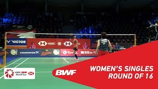 【동영상】사이나 네흐왈 VS 야마구치 아카네 DANISA 덴마크 오픈 2018 베스트 16