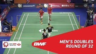 【동영상】마커스 페르난디 기디언・케빈 산자야 VS HE Jiting・TAN Qiang DANISA 덴마크 오픈 2018 베스트 32