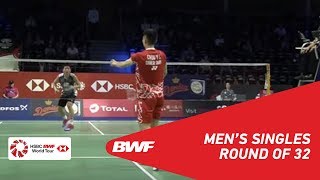 【동영상】초우티엔첸 VS 이동근 DANISA 덴마크 오픈 2018 베스트 32