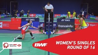 【동영상】사토 사야카 VS P.V. 신두 YONEX 프랑스 오픈 2018 베스트 16