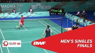 【동영상】ZHOU Zeqi VS 이현일 마카오 오픈 2018 결승