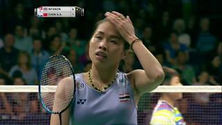 【동영상】라챠녹 인타논 VS CHEN Xiaoxin 총 BWF 세계 선수권 대회 2017 베스트 16