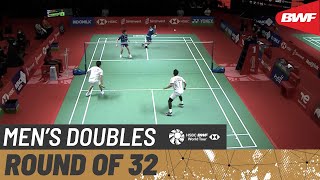 【동영상】호키 타쿠로／유고 코바야시 VS 모하마드 아산／헨드라 세티아완 인도네시아 오픈 2021 베스트 32