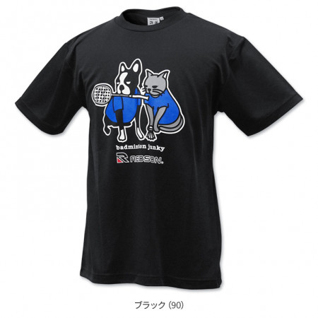 バドミントンジャンキーコラボTシャツ RD-BJ201（ブラック）